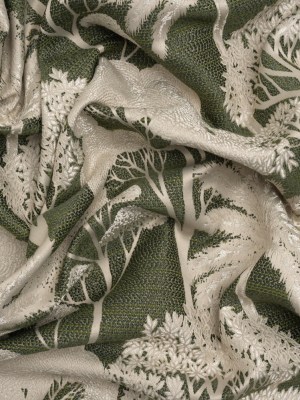 Recycled Polyester Drapery Jacquard – Forest Jungle Trees – British Imported Recycled Polyester Drapery Jacquard – Forest Jungle Trees – British Imported