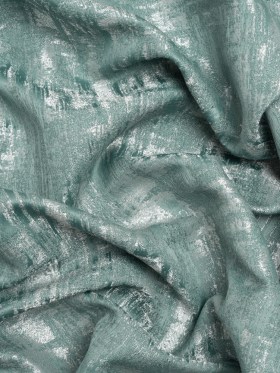 Recycled Polyester Drapery Jacquard – Seafoam Abstract Strokes – British Imported Recycled Polyester Drapery Jacquard – Seafoam Abstract Strokes – British Imported
