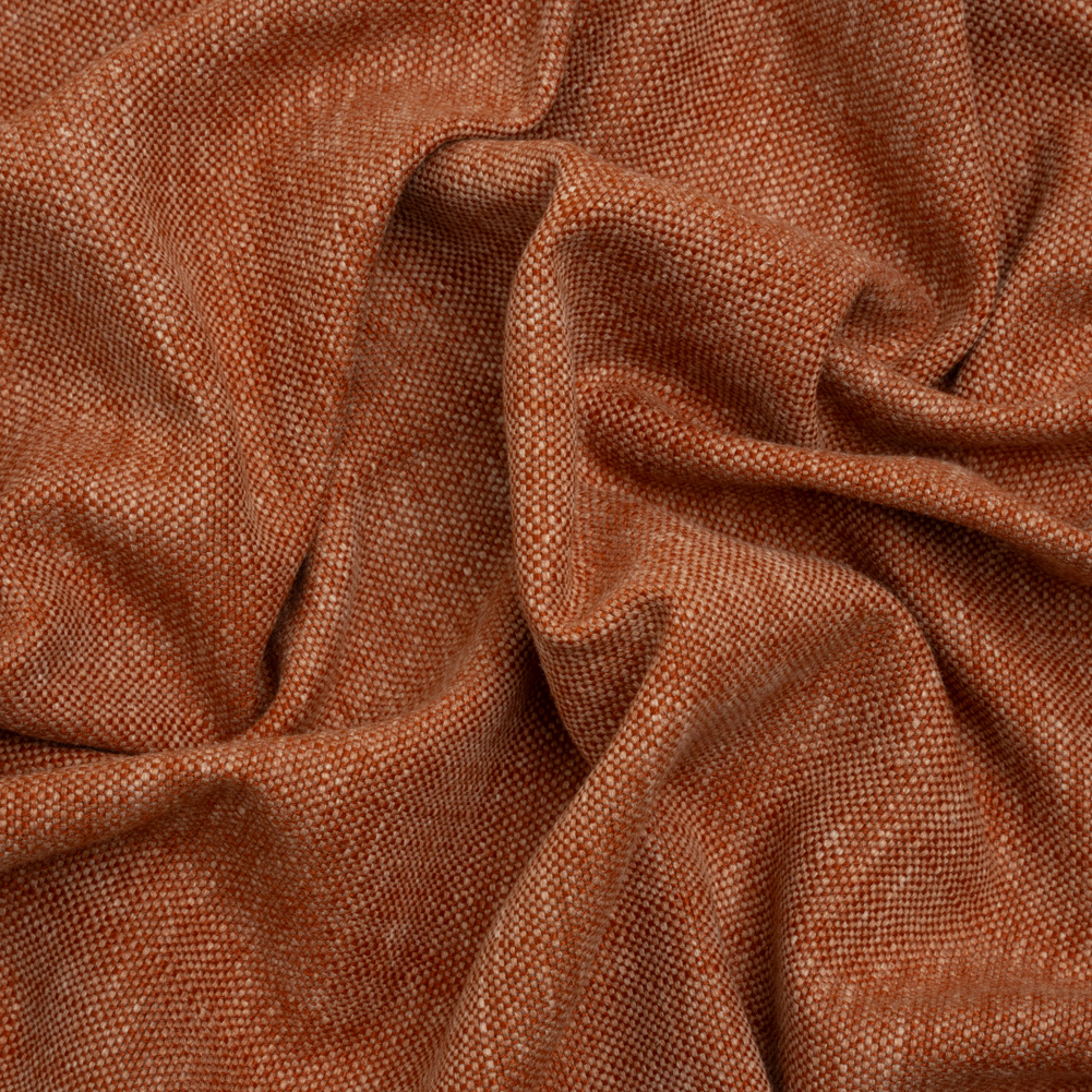 Linen Look Recycled Polyester and Cotton Woven – Paprika – British Imported Linen Look Recycled Polyester and Cotton Woven – Paprika – British Imported