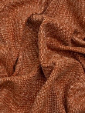 Linen Look Recycled Polyester and Cotton Woven – Paprika – British Imported Linen Look Recycled Polyester and Cotton Woven – Paprika – British Imported