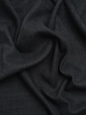 Linen Look Recycled Polyester and Cotton Woven – Raven – British Imported Linen Look Recycled Polyester and Cotton Woven – Raven – British Imported