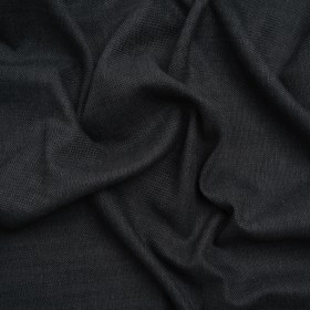 Linen Look Recycled Polyester and Cotton Woven – Raven – British Imported Linen Look Recycled Polyester and Cotton Woven – Raven – British Imported