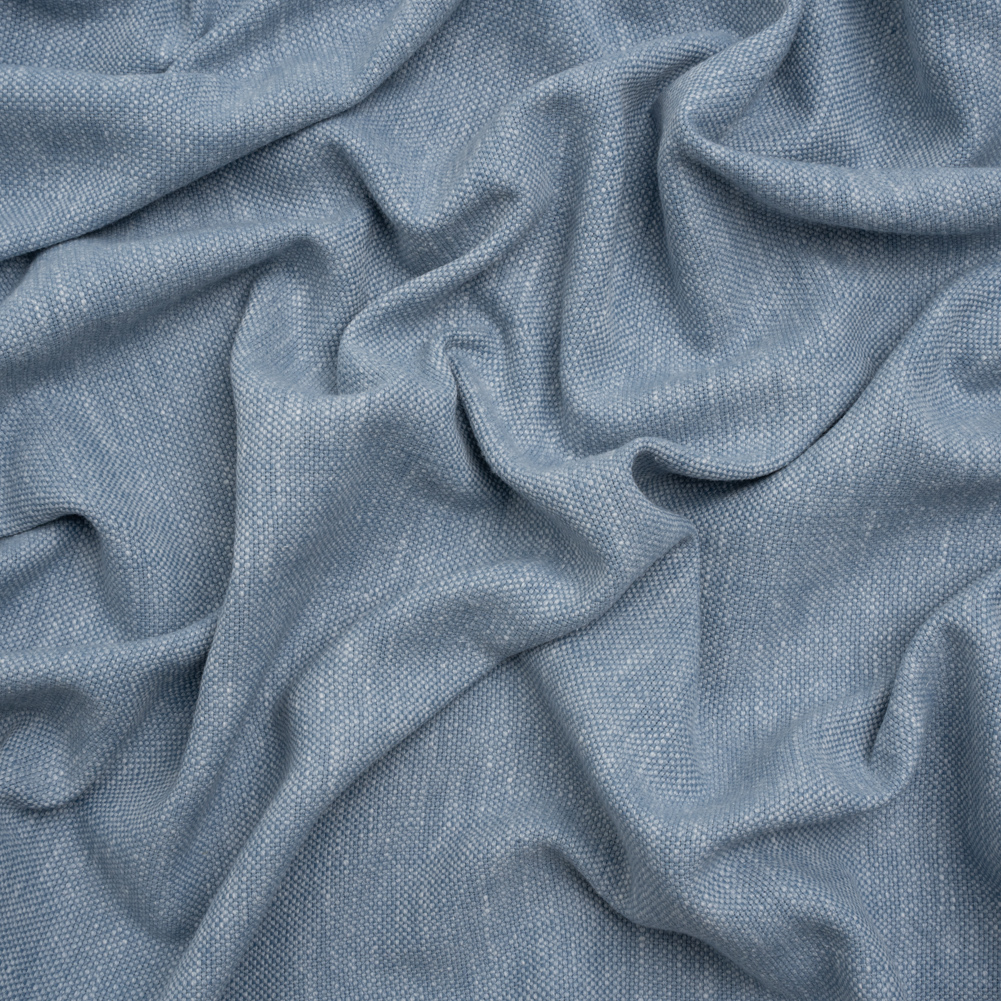 Linen Look Recycled Polyester and Cotton Woven – Wedgewood – British Imported Linen Look Recycled Polyester and Cotton Woven – Wedgewood – British Imported