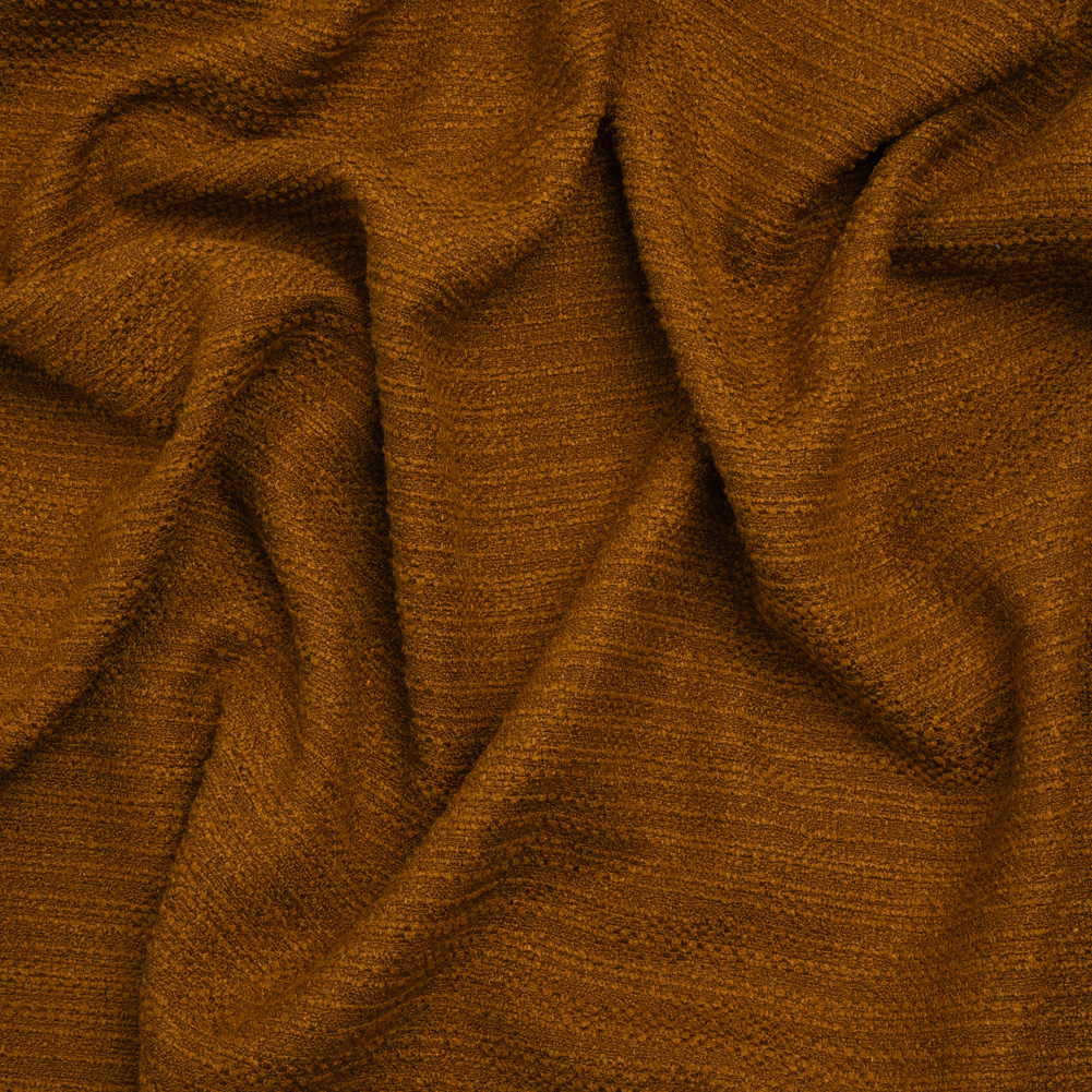 Textured Recycled Polyester Woven – Copper Boucle Stripes – British Imported Textured Recycled Polyester Woven – Copper Boucle Stripes – British Imported