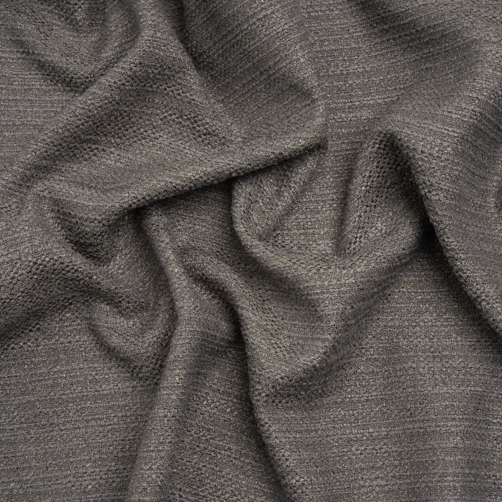 Textured Recycled Polyester Woven – Flint Boucle Stripes – British Imported Textured Recycled Polyester Woven – Flint Boucle Stripes – British Imported