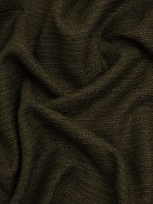 Textured Recycled Polyester Woven – Khaki Boucle Stripes – British Imported Textured Recycled Polyester Woven – Khaki Boucle Stripes – British Imported