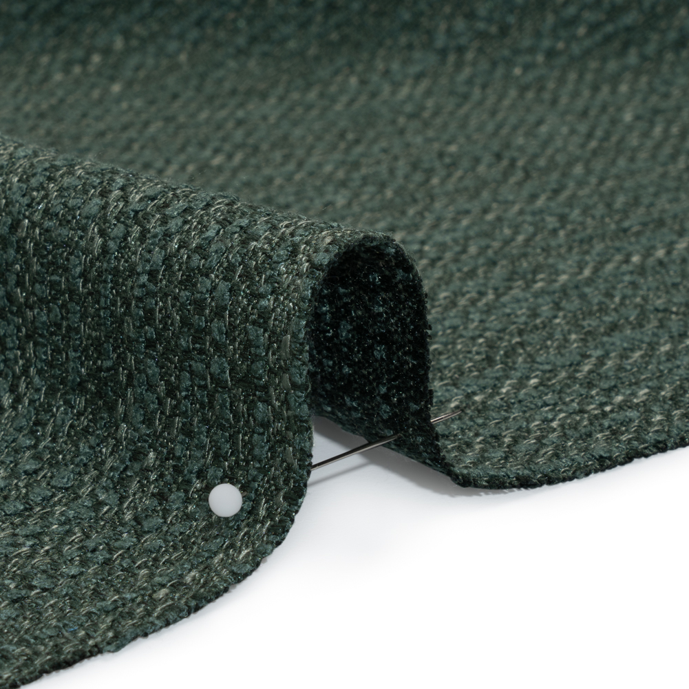 Textured Recycled Polyester Woven – Kingfisher Boucle Stripes – British Imported Textured Recycled Polyester Woven – Kingfisher Boucle Stripes – British Imported