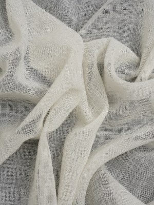 Linen Look Recycled Polyester Drapery Sheers Woven 118″ – Chalk – British Imported Linen Look Recycled Polyester Drapery Sheers Woven 118″ – Chalk – British Imported