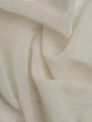 Linen Look Recycled Polyester Drapery Sheers Woven 118″ – Ivory – British Imported Linen Look Recycled Polyester Drapery Sheers Woven 118″ – Ivory – British Imported