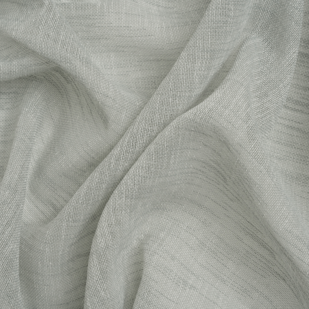 Linen Look Recycled Polyester Drapery Sheers Woven 118″ – Mist – British Imported Linen Look Recycled Polyester Drapery Sheers Woven 118″ – Mist – British Imported