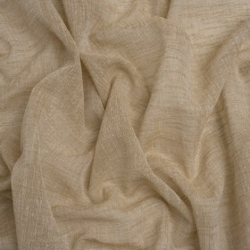 Linen Look Recycled Polyester Drapery Sheers Woven 118″ – Sand – British Imported Linen Look Recycled Polyester Drapery Sheers Woven 118″ – Sand – British Imported
