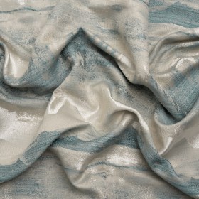 Recycled Polyester Drapery Jacquard – Seafoam Hazy Landscapes – British Imported Recycled Polyester Drapery Jacquard – Seafoam Hazy Landscapes – British Imported