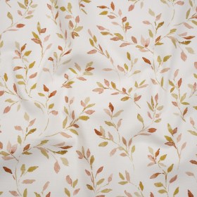 Printed Cotton Canvas – Sienna Leafy Stems – British Imported Printed Cotton Canvas – Sienna Leafy Stems – British Imported