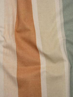 Printed Cotton and Linen Canvas – Copper Stripes – British Imported Printed Cotton and Linen Canvas – Copper Stripes – British Imported