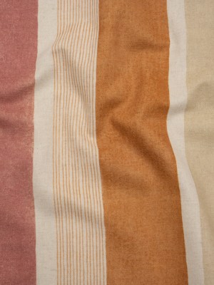 Printed Cotton and Linen Canvas – Ginger Stripes – British Imported Printed Cotton and Linen Canvas – Ginger Stripes – British Imported