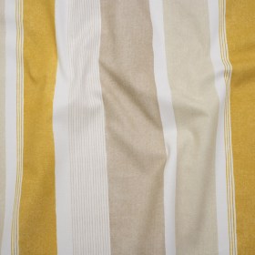 Printed Cotton and Linen Canvas – Maize Stripes – British Imported Printed Cotton and Linen Canvas – Maize Stripes – British Imported