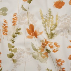 Printed Cotton Canvas – Ginger Watercolor Blooms – British Imported Printed Cotton Canvas – Ginger Watercolor Blooms – British Imported