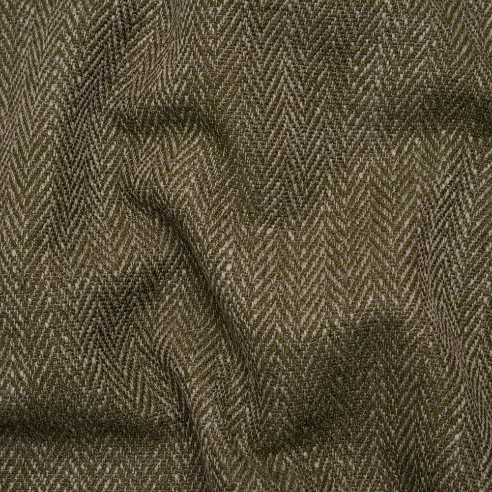 Recycled Polyester Home Decor Twill – Moss Herringbone – British Imported Recycled Polyester Home Decor Twill – Moss Herringbone – British Imported