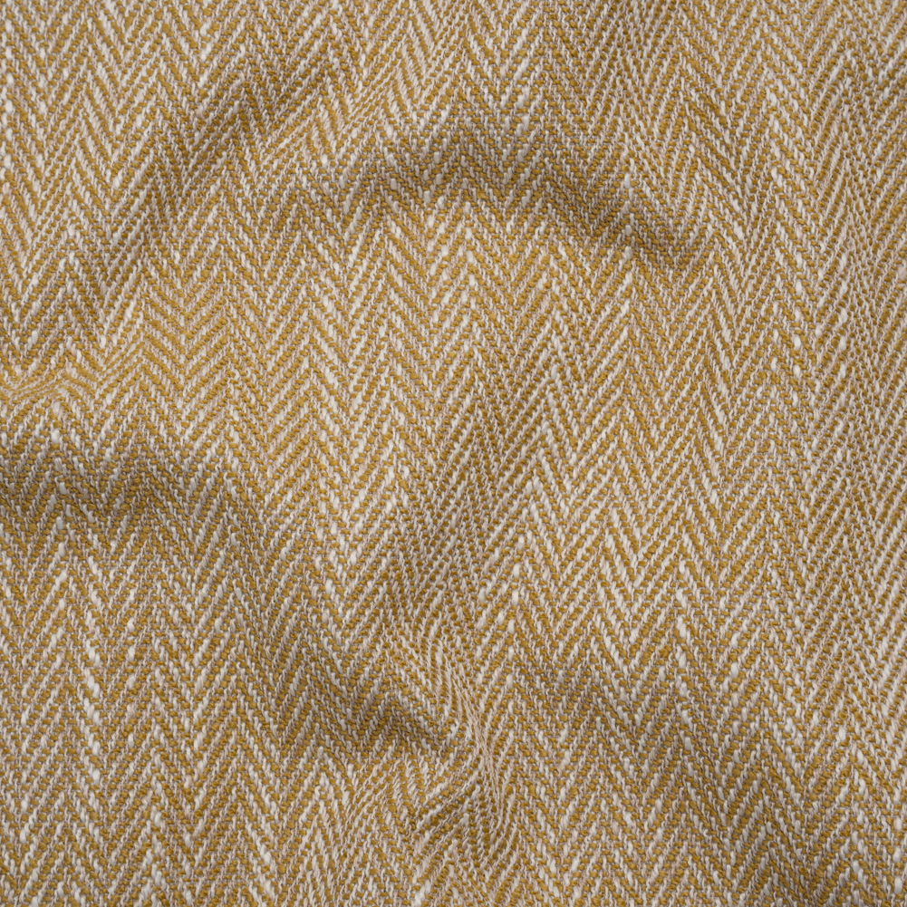Recycled Polyester Home Decor Twill – Ochre Herringbone – British Imported Recycled Polyester Home Decor Twill – Ochre Herringbone – British Imported