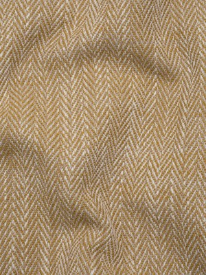 Recycled Polyester Home Decor Twill – Ochre Herringbone – British Imported Recycled Polyester Home Decor Twill – Ochre Herringbone – British Imported