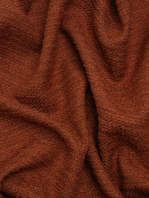 Textured Recycled Polyester Woven – Paprika Boucle Stripes – British Imported Textured Recycled Polyester Woven – Paprika Boucle Stripes – British Imported