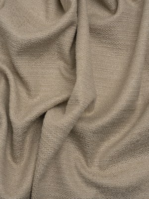 Textured Recycled Polyester Woven – Putty Boucle Stripes – British Imported Textured Recycled Polyester Woven – Putty Boucle Stripes – British Imported