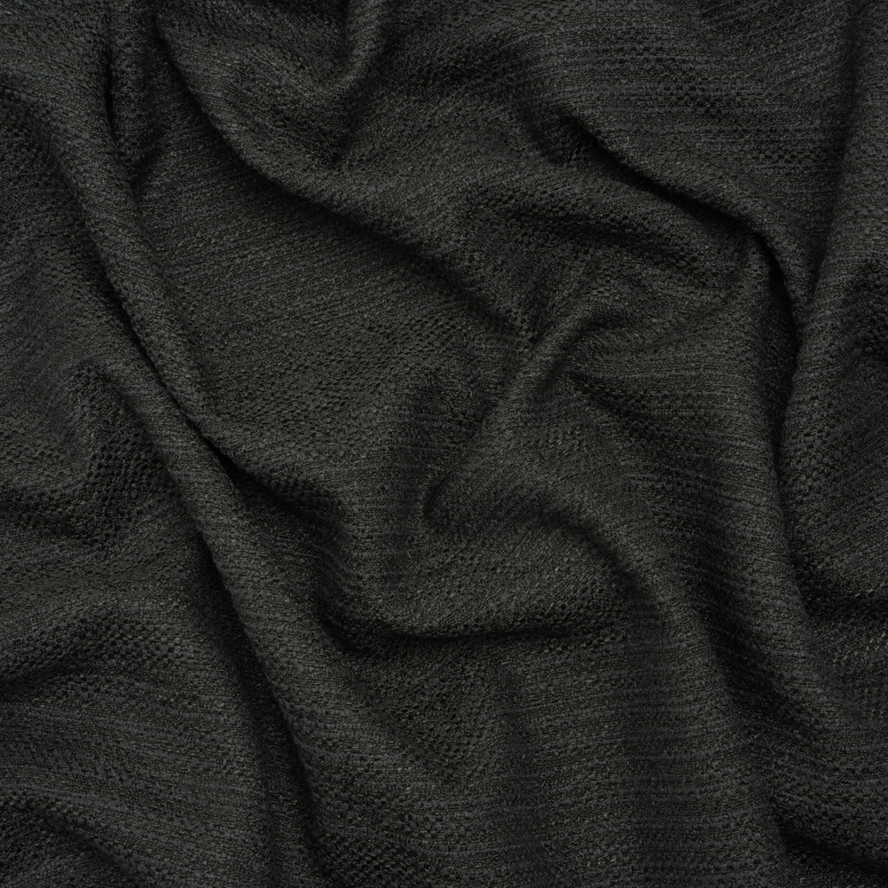 Textured Recycled Polyester Woven – Raven Boucle Stripes – British Imported Textured Recycled Polyester Woven – Raven Boucle Stripes – British Imported