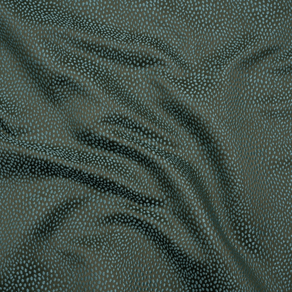 Recycled Polyester Jacquard – Juniper Little All-Over Spots – British Imported Recycled Polyester Jacquard – Juniper Little All-Over Spots – British Imported