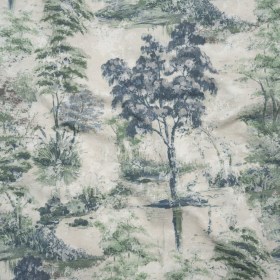 Drapery Jacquard Print – Denim Dreamy Trees – British Imported Drapery Jacquard Print – Denim Dreamy Trees – British Imported