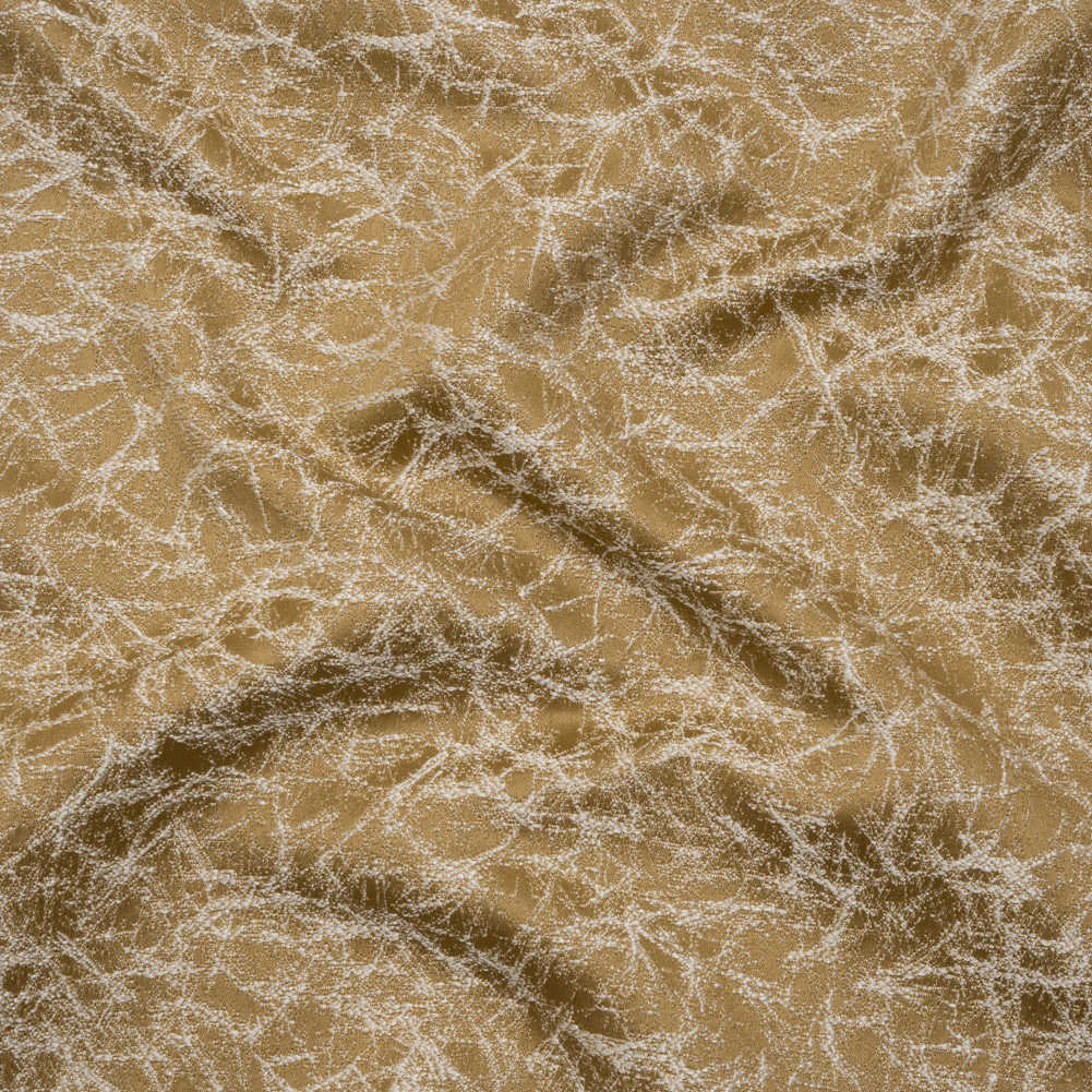 Satin-Faced Jacquard – Gold Cracked – British Imported) Satin-Faced Jacquard – Gold Cracked – British Imported)