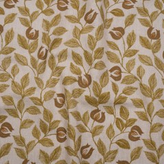 Printed Cotton Canvas – Maize Budding Flowers and Leaves – British Imported Printed Cotton Canvas – Maize Budding Flowers and Leaves – British Imported