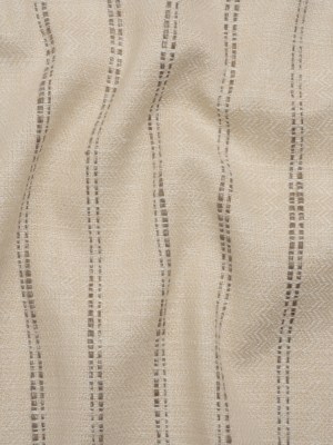 Polyester and Cotton Drapery Twill – Walnut Zig Zags and Textured Stripes – British Imported Polyester and Cotton Drapery Twill – Walnut Zig Zags and Textured Stripes – British Imported