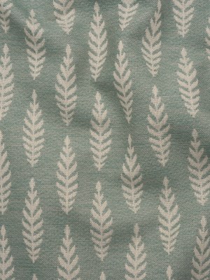 Recycled Polyester and Cotton Jacquard – Eucalyptus Lines of Leaves – British Imported Recycled Polyester and Cotton Jacquard – Eucalyptus Lines of Leaves – British Imported