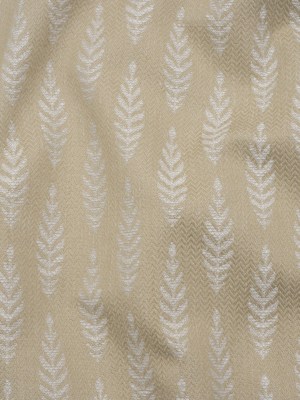 Recycled Polyester and Cotton Jacquard – Flax Lines of Leaves – British Imported Recycled Polyester and Cotton Jacquard – Flax Lines of Leaves – British Imported