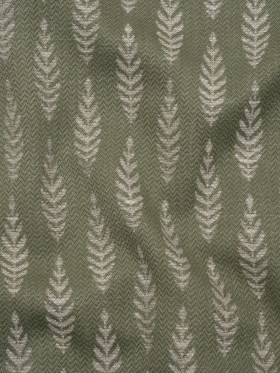 Recycled Polyester and Cotton Jacquard – Moss Lines of Leaves – British Imported Recycled Polyester and Cotton Jacquard – Moss Lines of Leaves – British Imported