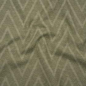 Recycled Polyester and Cotton Drapery Twill Woven – Moss Chevrons – British Imported Recycled Polyester and Cotton Drapery Twill Woven – Moss Chevrons – British Imported