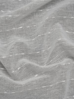 Slubbed Double Wide Drapery Sheers Fabric – Chalk Eyelash Fringe Dot Stripes – British Imported Slubbed Double Wide Drapery Sheers Fabric – Chalk Eyelash Fringe Dot Stripes – British Imported