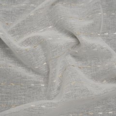 Slubbed Double Wide Drapery Sheers Fabric – Sand Eyelash Fringe Dot Stripes – British Imported Slubbed Double Wide Drapery Sheers Fabric – Sand Eyelash Fringe Dot Stripes – British Imported