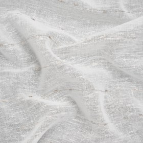 Slubbed Double Wide Drapery Sheers Fabric – Stone Eyelash Fringe Dot Stripes – British Imported Slubbed Double Wide Drapery Sheers Fabric – Stone Eyelash Fringe Dot Stripes – British Imported