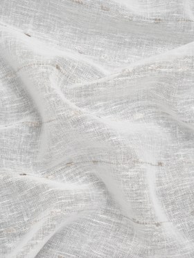 Slubbed Double Wide Drapery Sheers Fabric – Stone Eyelash Fringe Dot Stripes – British Imported Slubbed Double Wide Drapery Sheers Fabric – Stone Eyelash Fringe Dot Stripes – British Imported