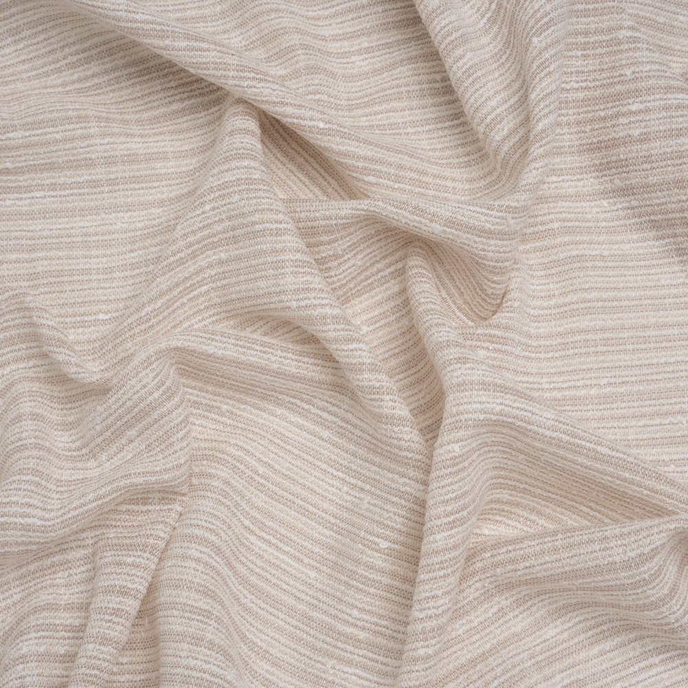 Slubbed Double Wide Drapery Sheers Woven Fabric – Flax – British Imported Slubbed Double Wide Drapery Sheers Woven Fabric – Flax – British Imported