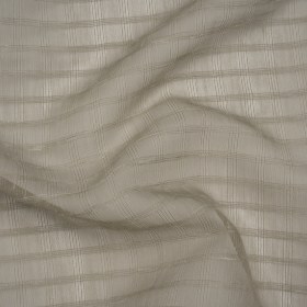 Double Wide Drapery Sheers Woven Fabric – Smoke Textured Checks – British Imported Double Wide Drapery Sheers Woven Fabric – Smoke Textured Checks – British Imported