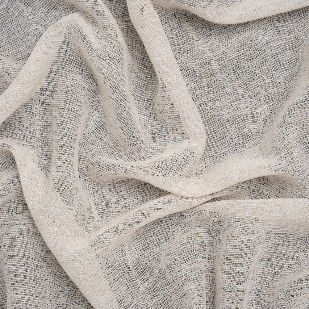 Wrinkled Look Loosely Woven Double Wide Drapery Sheers Fabric – Sand – British Imported Wrinkled Look Loosely Woven Double Wide Drapery Sheers Fabric – Sand – British Imported