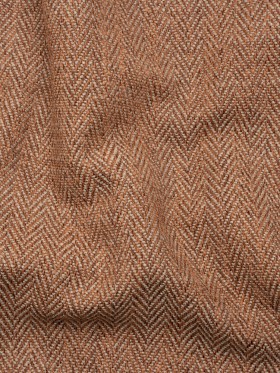 Recycled Polyester Home Decor Twill – Terracotta Herringbone – British Imported Recycled Polyester Home Decor Twill – Terracotta Herringbone – British Imported
