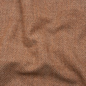 Recycled Polyester Home Decor Twill – Terracotta Herringbone – British Imported Recycled Polyester Home Decor Twill – Terracotta Herringbone – British Imported