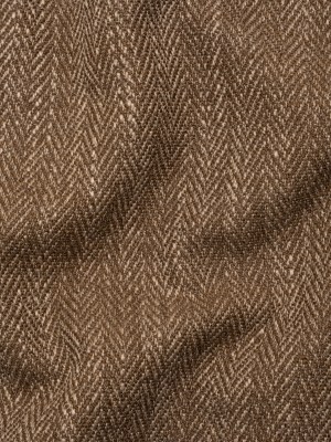 Recycled Polyester Home Decor Twill – Walnut Herringbone – British Imported Recycled Polyester Home Decor Twill – Walnut Herringbone – British Imported