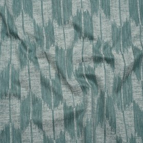 Cotton Blend Home Decor Jacquard – Kingfisher Ikat Checks – British Imported Cotton Blend Home Decor Jacquard – Kingfisher Ikat Checks – British Imported