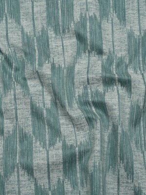 Cotton Blend Home Decor Jacquard – Kingfisher Ikat Checks – British Imported Cotton Blend Home Decor Jacquard – Kingfisher Ikat Checks – British Imported