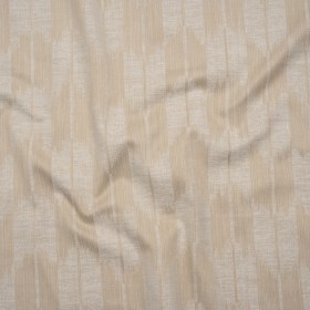 Cotton Blend Home Decor Jacquard – Natural Ikat Checks – British Imported Cotton Blend Home Decor Jacquard – Natural Ikat Checks – British Imported