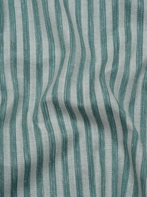 Cotton Blend Home Decor Jacquard – Kingfisher Stripes – British Imported Cotton Blend Home Decor Jacquard – Kingfisher Stripes – British Imported